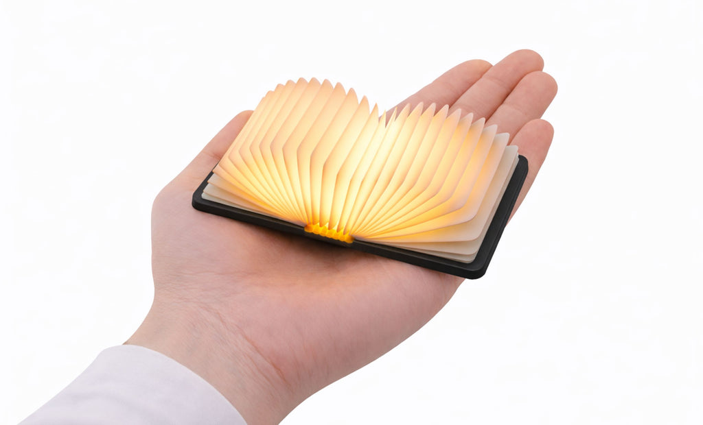 Super Mini Smart Book Light - Palm Edition (Walnut Finish)
