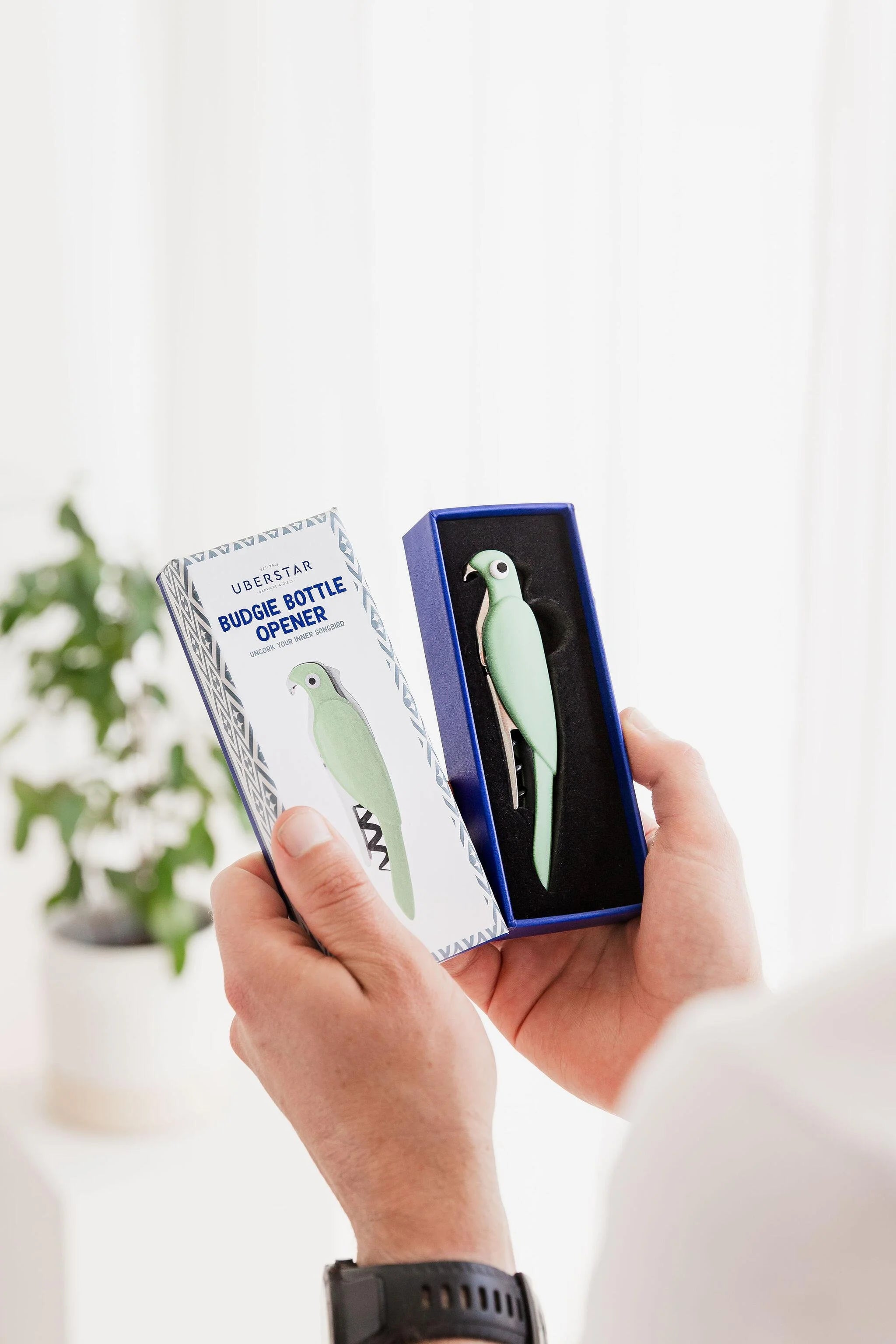 Budgie Bottle Opener - Green