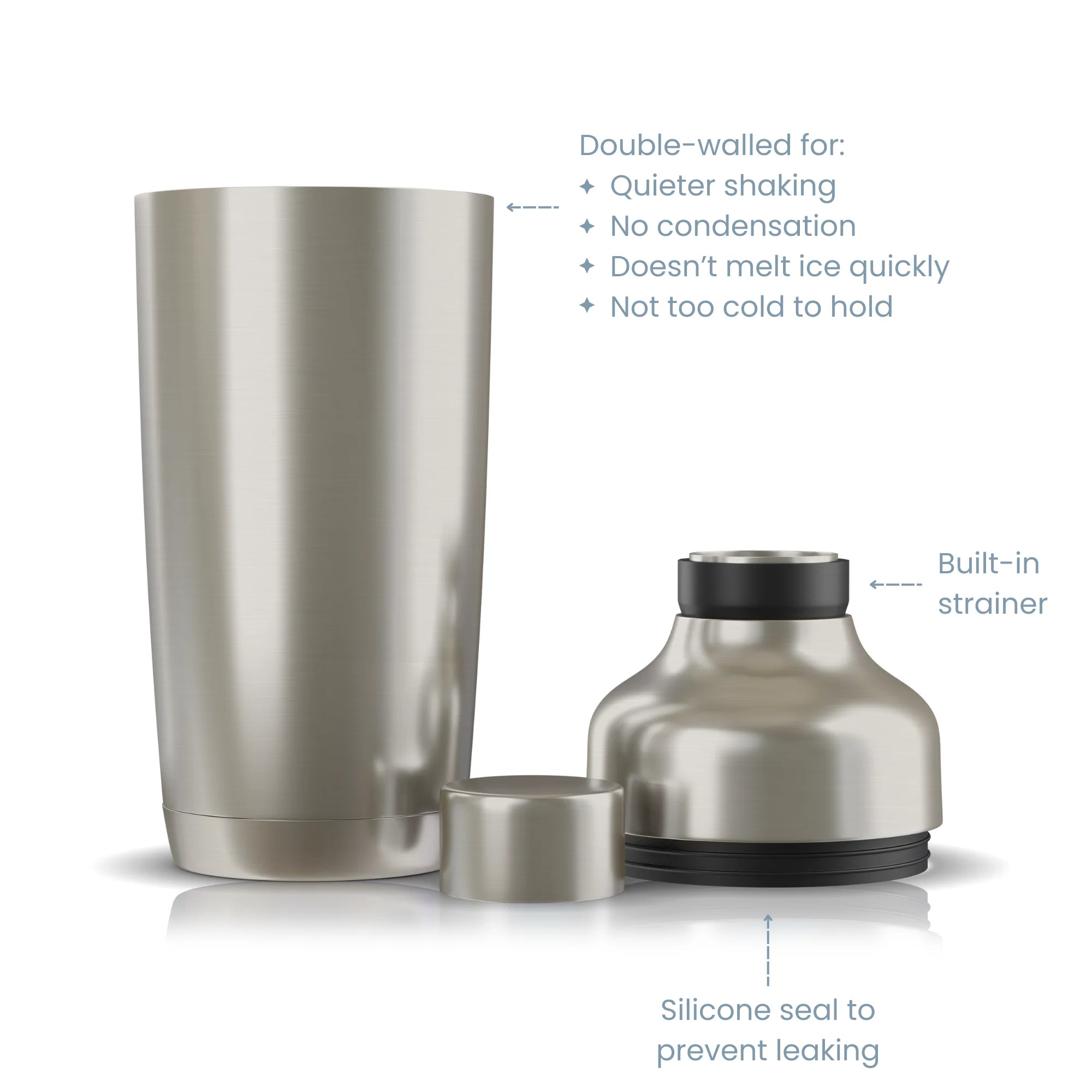 Double Wall Cocktail Shaker