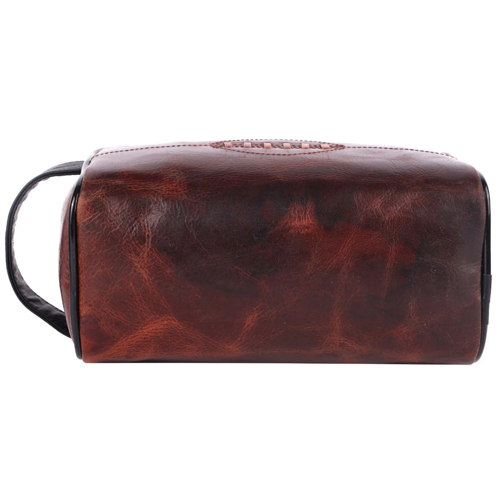 SPORTGIFTZ Buffalo Leather Rugby Wash Bag