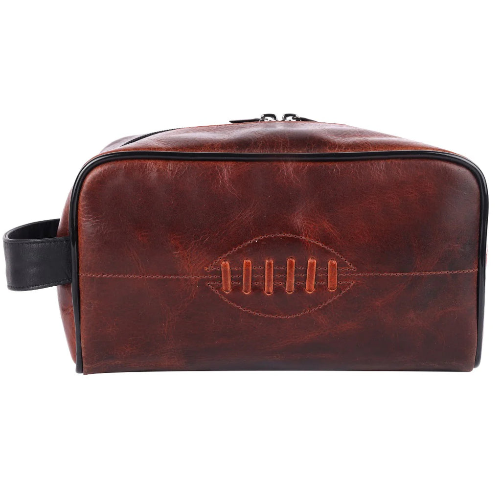 SPORTGIFTZ Buffalo Leather Rugby Wash Bag