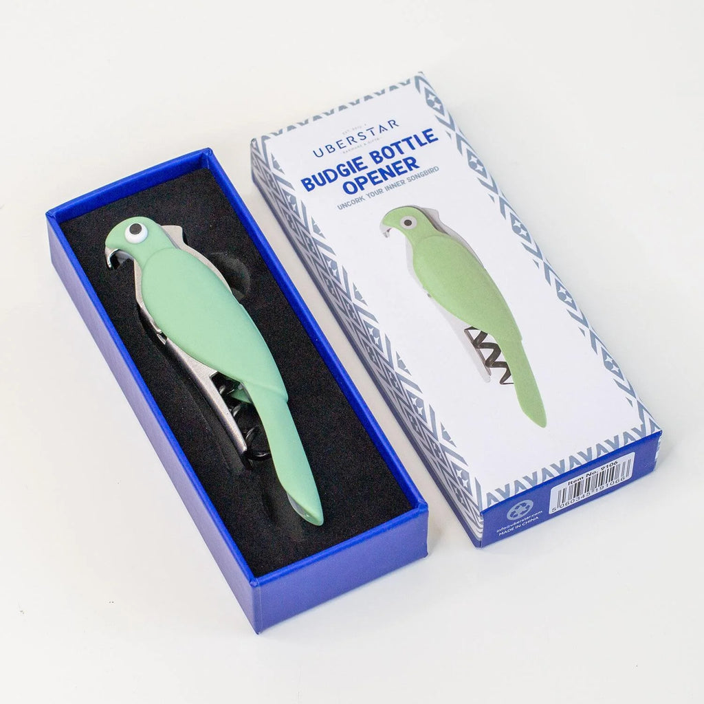 Budgie Bottle Opener - Green