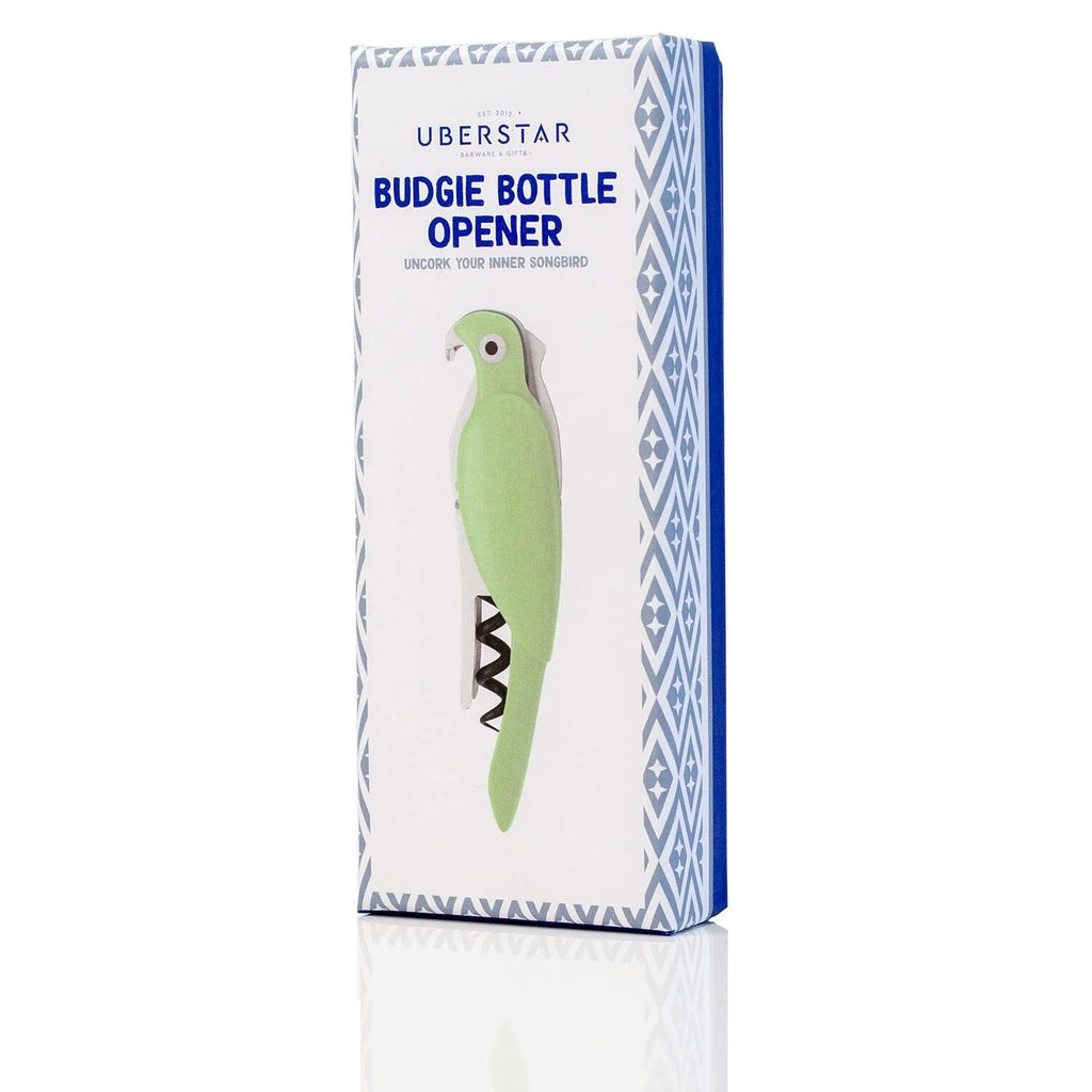 Budgie Bottle Opener - Green