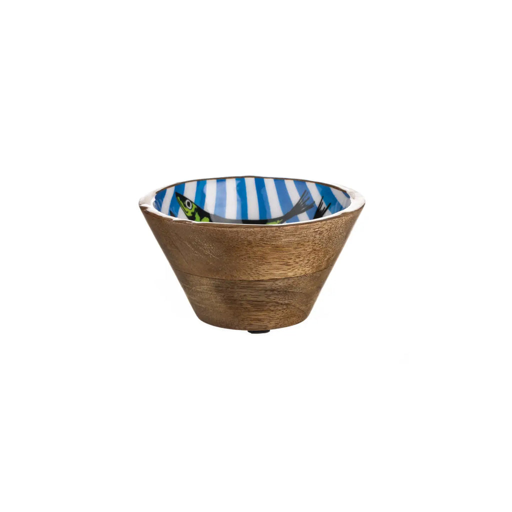 Rainbow Sardine Blue Nibble Bowl