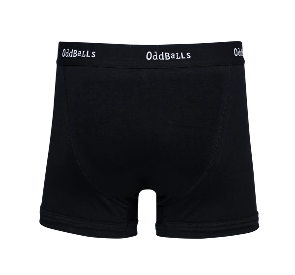 Classic Black - Mens Cotton Boxer Shorts