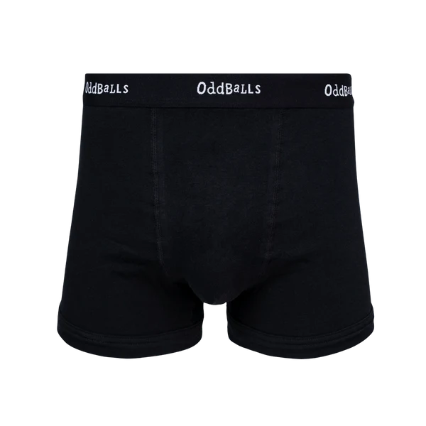 Classic Black - Mens Cotton Boxer Shorts