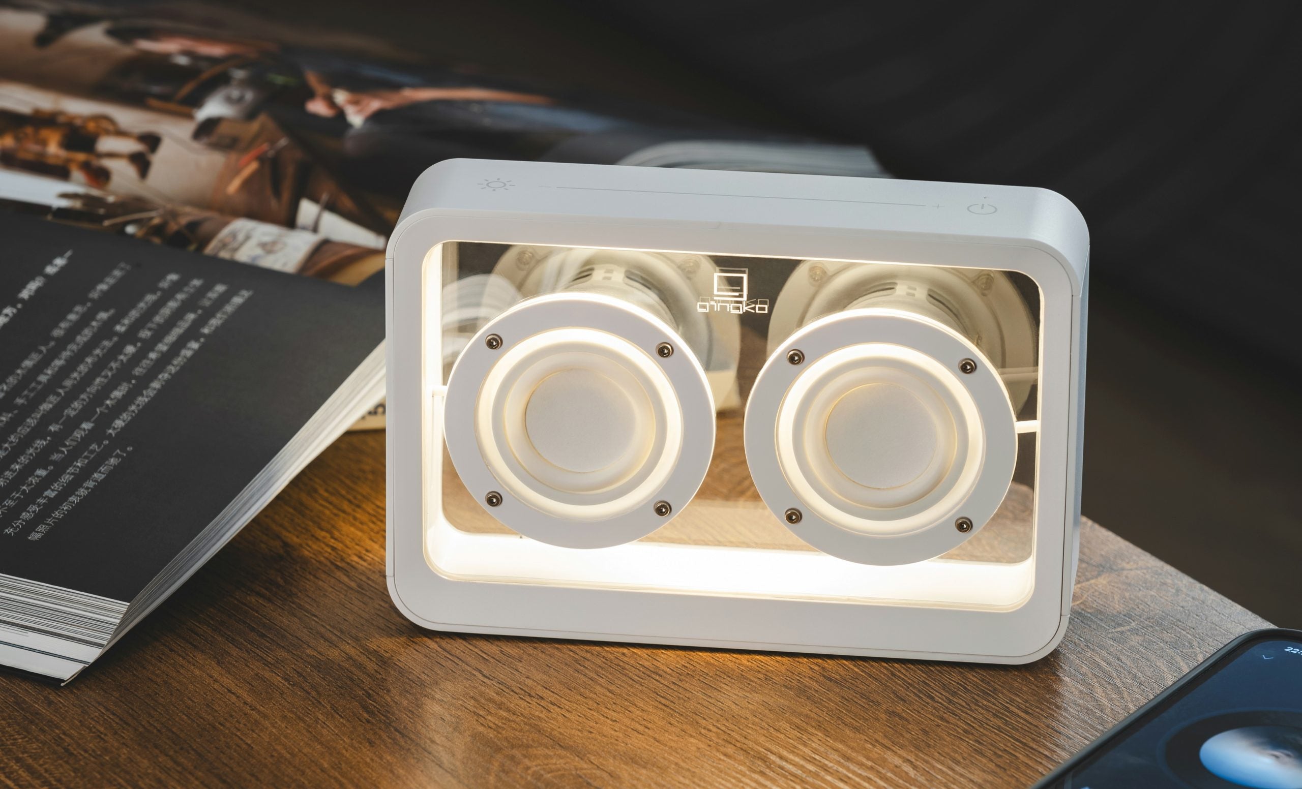 Mage See-Through Bluetooth Speaker - White