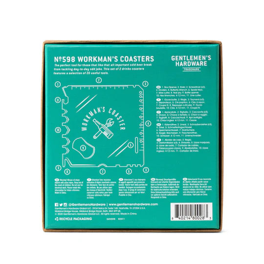 20-in-1 Coaster Multi-Tool (Set of 2)