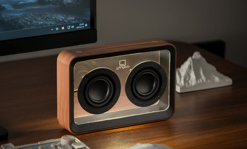 Mage See-Through Bluetooth Speaker - Walnut