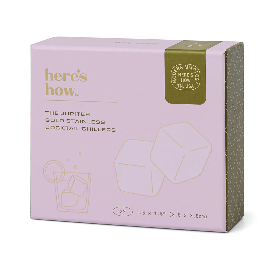 The Jupiter Cocktail Chillers in Gold - Set of 2