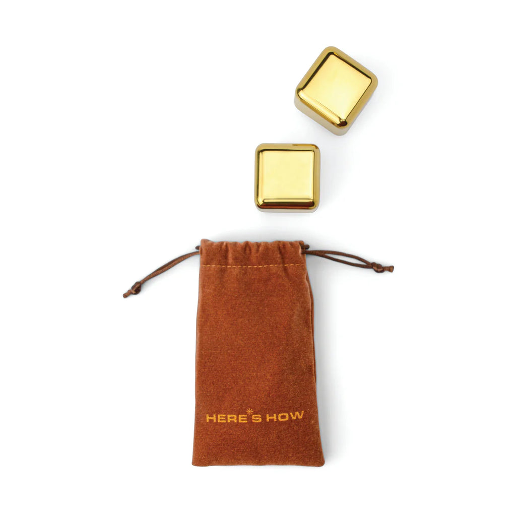 The Jupiter Cocktail Chillers in Gold - Set of 2