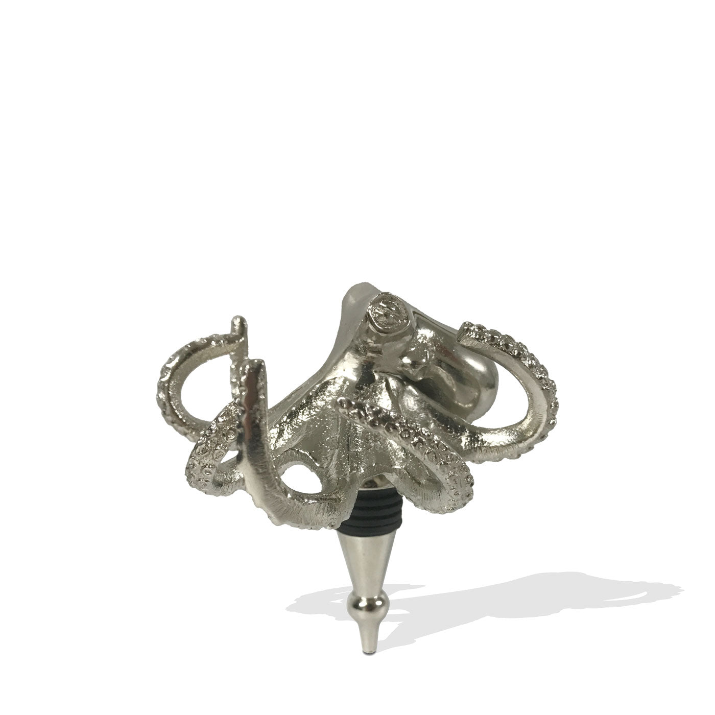 Octopus Bottle Stopper - Nickel Finish
