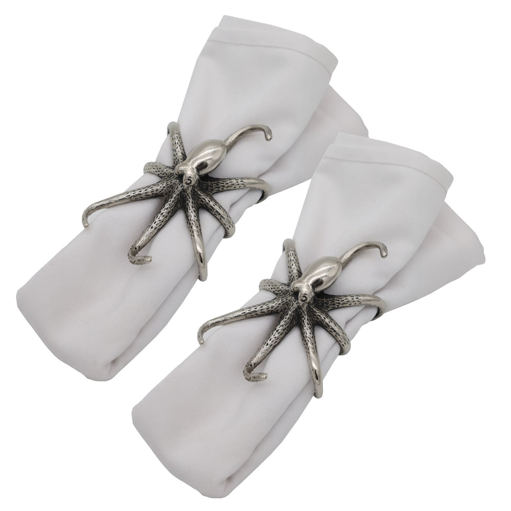 Set of Two Octopus Napkin Rings
