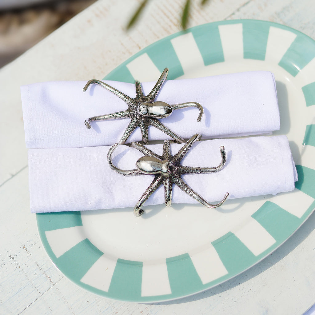 Set of Two Octopus Napkin Rings