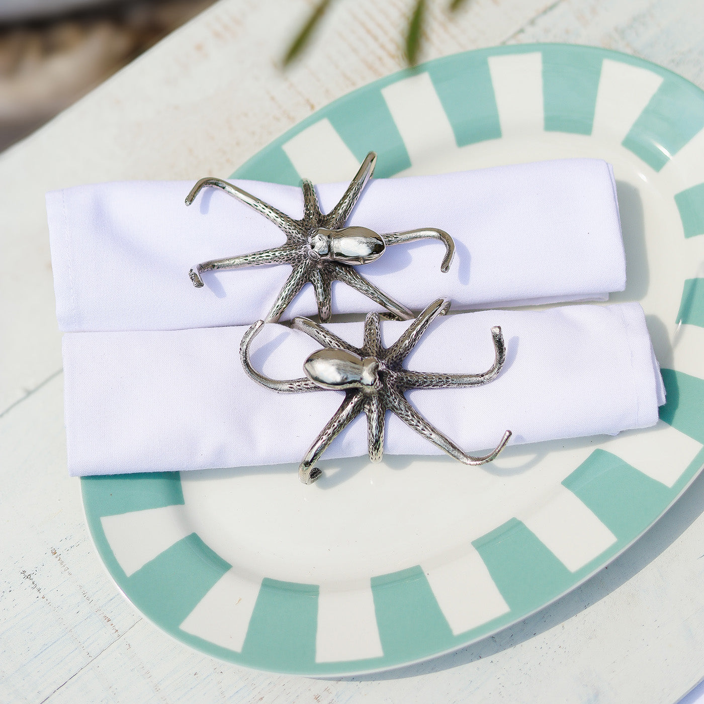 Set of Two Octopus Napkin Rings