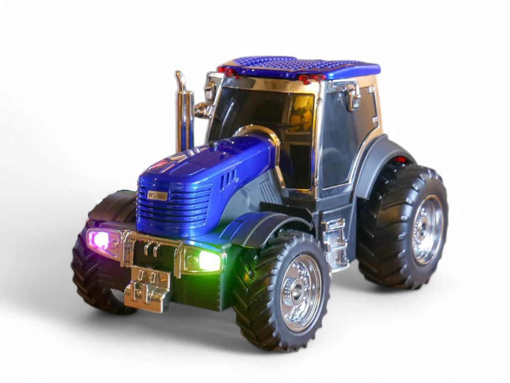 Tractor Bluetooth Speaker & FM Radio - Blue