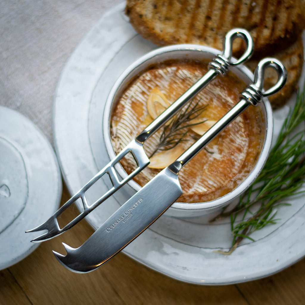 Polished Knot Traditional Cheese & Soft Cheese Knife Set