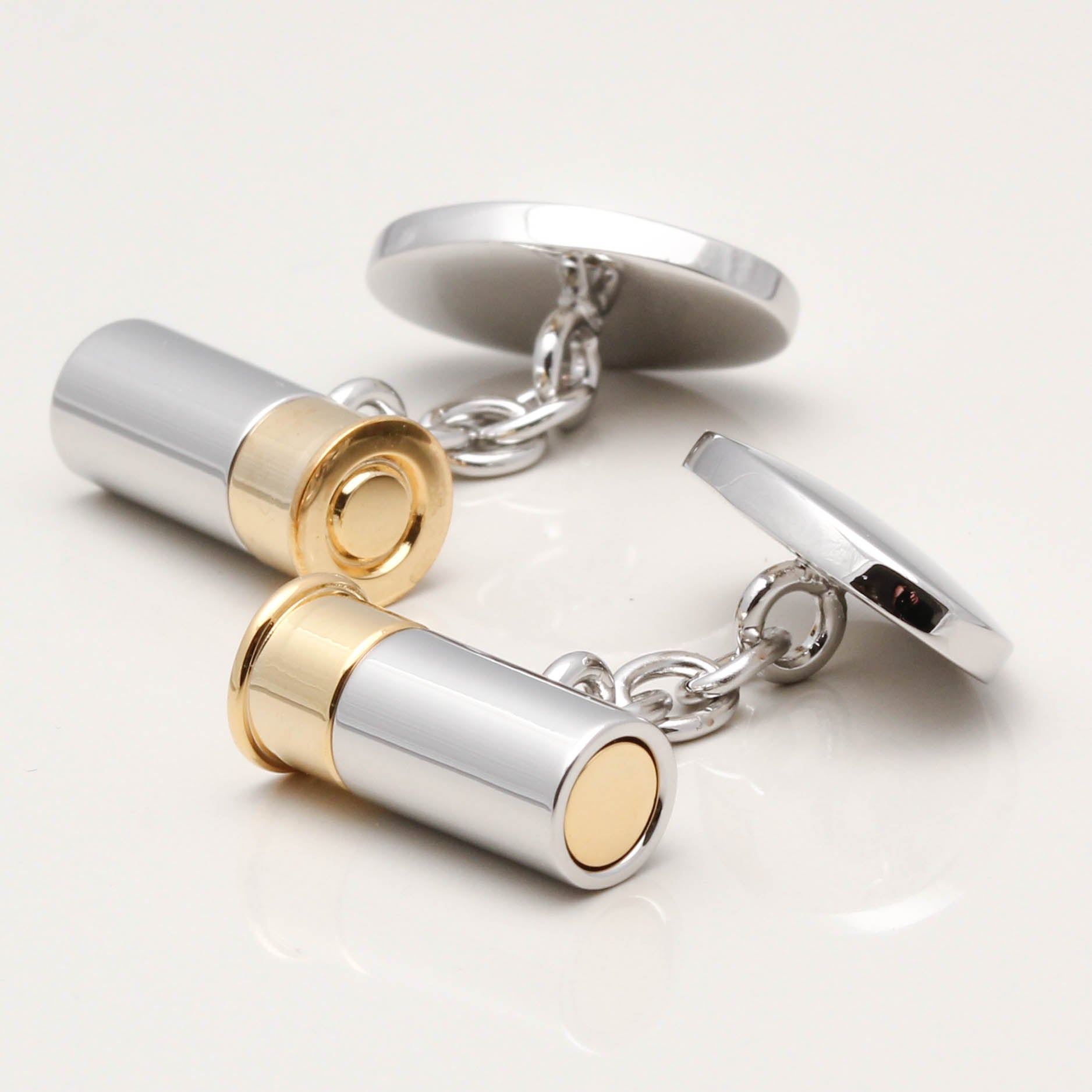 Silver Plated Shotgun Cartridge Cufflinks
