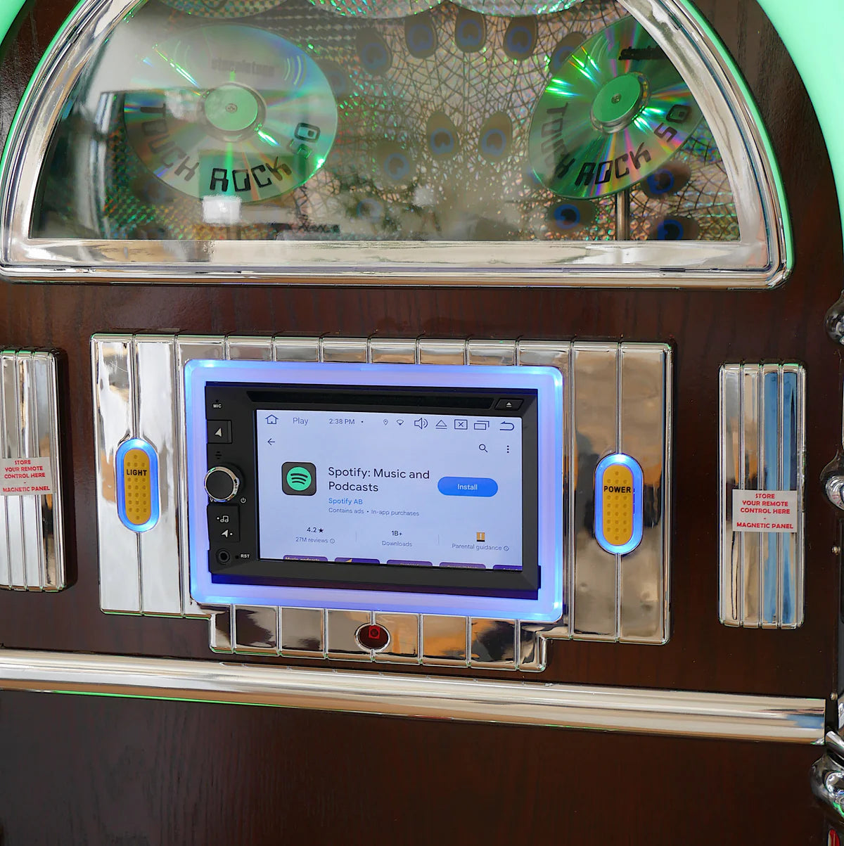 Touch Rock 50 MW Touch Screen Jukebox Wifi Enabled - Dark   Wood