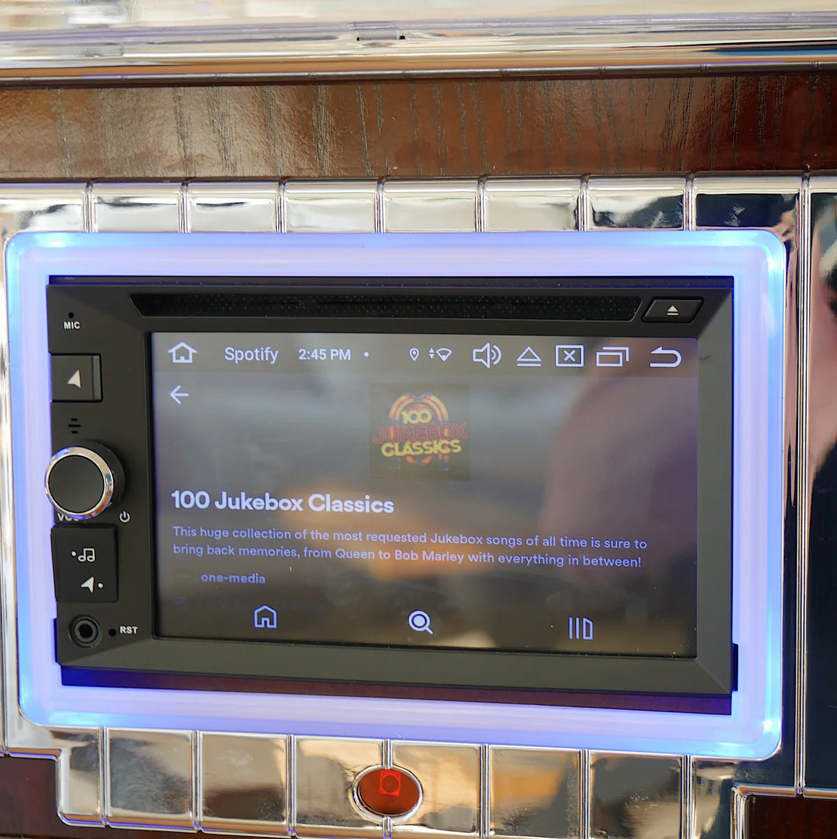 Touch Rock 50 MW Touch Screen Jukebox Wifi Enabled - Dark   Wood