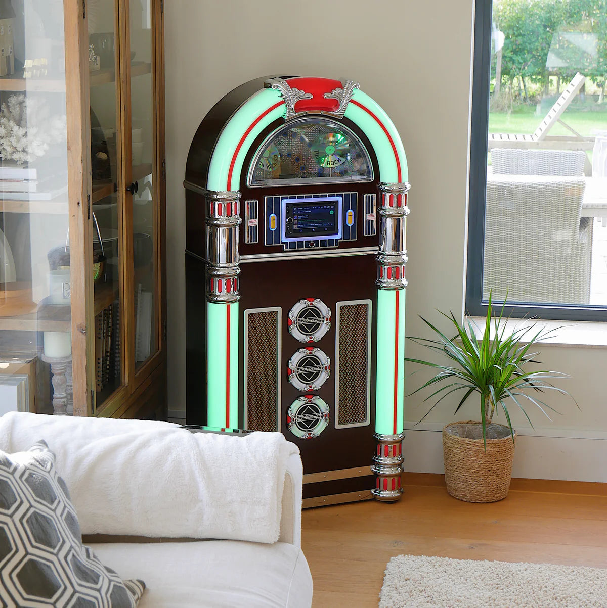 Touch Rock 50 MW Touch Screen Jukebox Wifi Enabled - Dark   Wood
