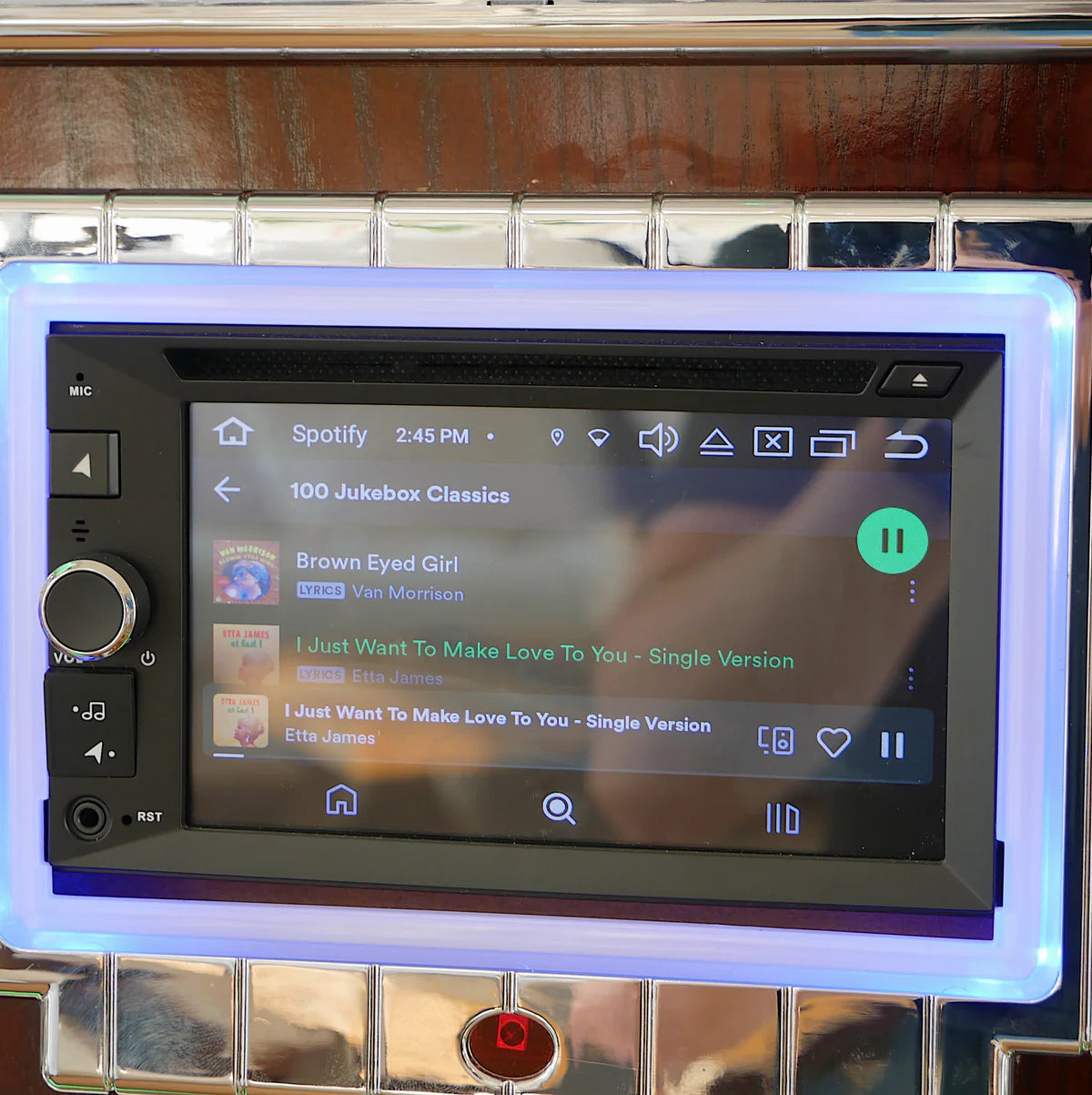Touch Rock 50 MW Touch Screen Jukebox Wifi Enabled - Dark   Wood