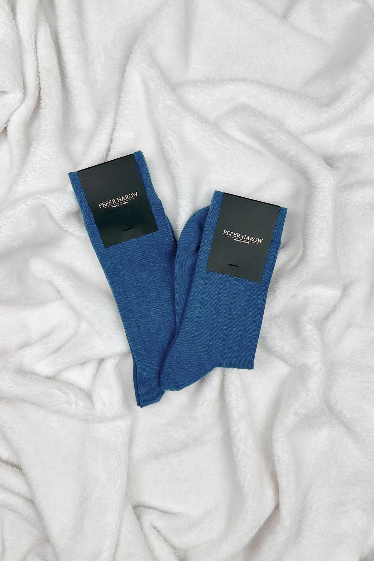 Indulgent Cashmere Men's Socks - Blue
