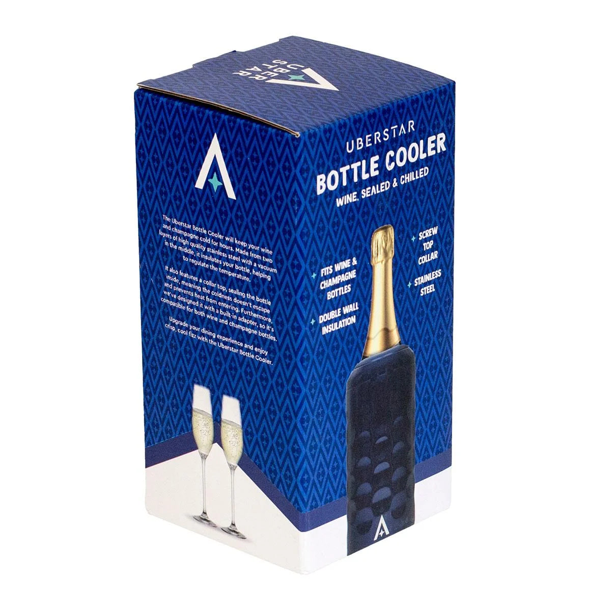 Champagne and Wine Bottle Cooler - Blue